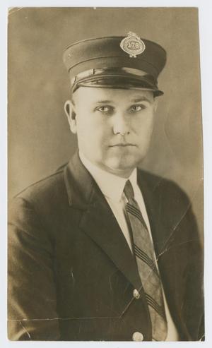 Primary view of object titled '[Portrait of Dallas Fire Fighter]'.