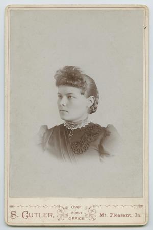 Primary view of object titled '[Portrait of Emma Swanson Lundquist]'.