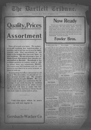 The Bartlett Tribune (Bartlett, Tex.), Vol. 22, No. 19, Ed. 1, Friday, September 13, 1907