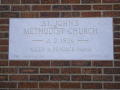 Primary view of [Photograph of Marker for St. John's Methodist Church]
