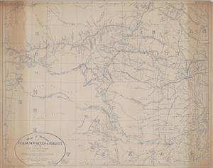Primary view of object titled 'Map of Portions of Texas, New Mexico and Indian T'Y (Sheet 4 of 4).'.