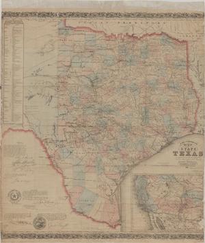 Primary view of object titled 'J. De Cordova's map of the state of Texas'.