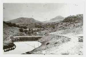 Primary view of object titled '[Photograph of Mulhern Dam]'.