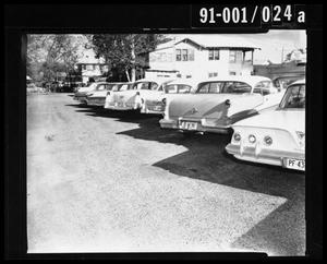 [Row of Cars in Parking Lot [Negative]]