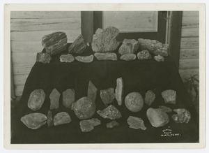 [Photograph of Frank Duncan's Rock Collection]