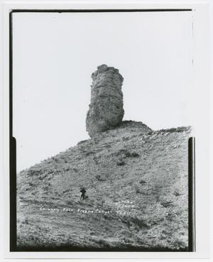 [Photograph of Chimney Rock in Fresno Canyon]