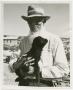 Photograph: [Photograph of Frank Duncan Holding a Baby Goat]