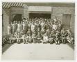 Thumbnail image of item number 1 in: '[Students Gathered Outside of Hirschi Memorial Library]'.