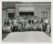 Photograph: [Students Gathered Outside of Hirschi Memorial Library]