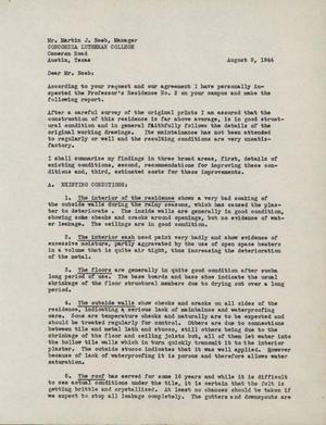 [Letter from Walter Rolfe to Martin Neeb, August 9, 1944]