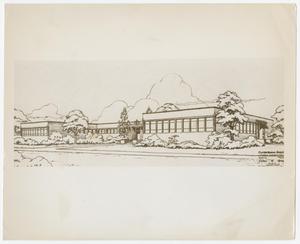 [Drawing of Lutheran Concordia College Classroom Building]