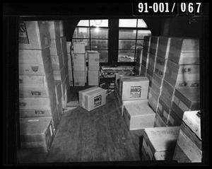 Boxes in the Texas School Book Depository [Negative]