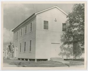 Primary view of object titled '[Masonic Lodge Building Photograph #1]'.