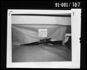 Evidence: Rifle and Police Artist Sketch [Negative #2]