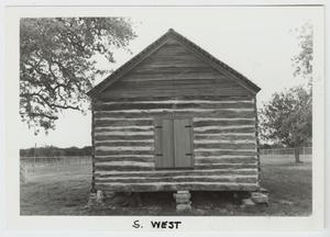 Primary view of object titled '[Claiborne Kyle Log House Photograph #3]'.
