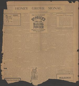Primary view of object titled 'Honey Grove Signal. (Honey Grove, Tex.), Vol. 15, No. 51, Ed. 1 Friday, January 26, 1906'.