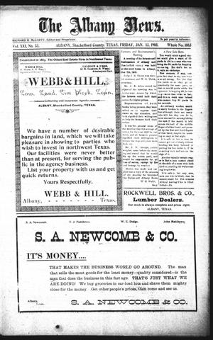 The Albany News. (Albany, Tex.), Vol. 21, No. 33, Ed. 1 Friday, January 13, 1905