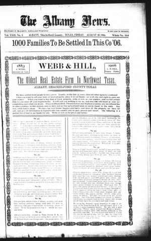 The Albany News. (Albany, Tex.), Vol. 23, No. 8, Ed. 1 Friday, August 10, 1906