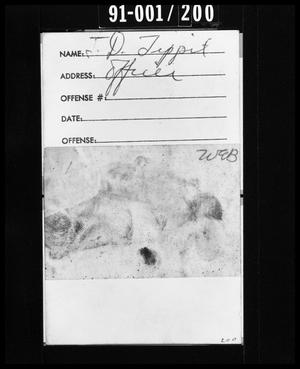 Fingerprint Card of J. D. Tippit