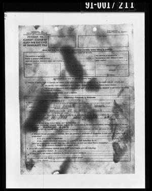 Immigrant Visa Document from Oswald's Property