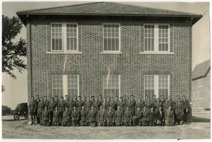 Military Group Photo Taken on the Side of Dicky Hall