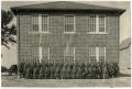 Photograph: Military Group Photo Taken on the Side of Dicky Hall