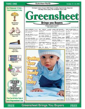 Primary view of object titled 'Greensheet (Houston, Tex.), Vol. 37, No. 438, Ed. 1 Wednesday, October 18, 2006'.
