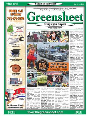 Greensheet (Houston, Tex.), Vol. 39, No. 168, Ed. 1 Friday, May 9, 2008