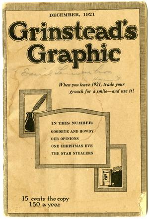 Grinstead's Graphic, Volume 1, Number 12, December 1921