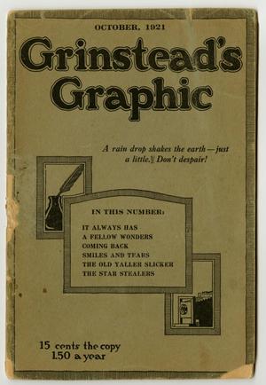 Primary view of object titled 'Grinstead's Graphic, Volume 1, Number 10, October 1921'.