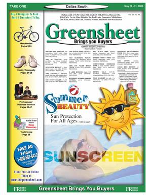Greensheet (Dallas, Tex.), Vol. 29, No. 44, Ed. 1 Wednesday, May 25, 2005