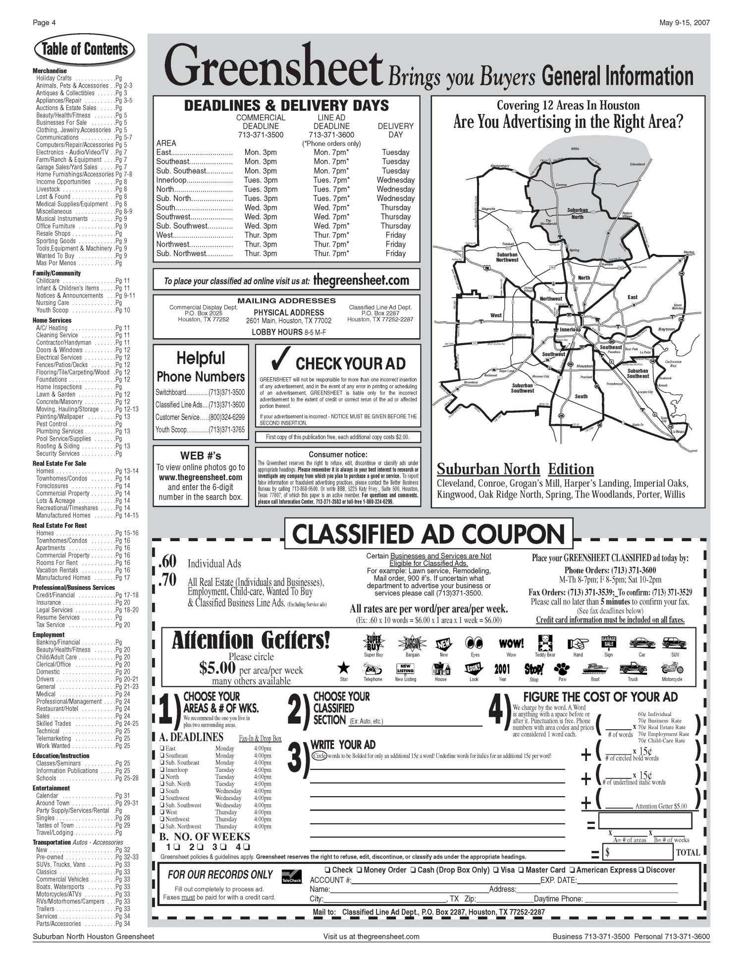 Greensheet (Houston, Tex.), Vol. 38, No. 162, Ed. 1 Wednesday, May 9, 2007
                                                
                                                    [Sequence #]: 4 of 36
                                                