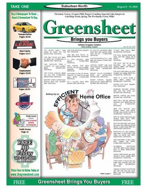 Primary view of object titled 'Greensheet (Houston, Tex.), Vol. 37, No. 318, Ed. 1 Wednesday, August 9, 2006'.