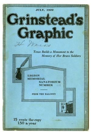 Primary view of object titled 'Grinstead's Graphic, Volume 2, Number 7, July 1922'.