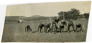 Primary view of object titled '1925 Schreiner Football Team On the Field'.