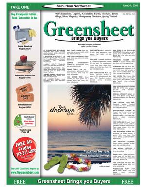 Greensheet (Houston, Tex.), Vol. 36, No. 420, Ed. 1 Friday, June 3, 2005