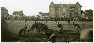 Primary view of object titled '1920's Schreiner Football Game on quad'.