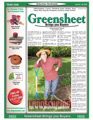Greensheet (Houston, Tex.), Vol. 36, No. 132, Ed. 1 Friday, April 22, 2005