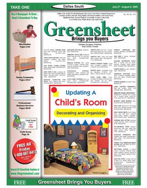 Greensheet (Dallas, Tex.), Vol. 29, No. 107, Ed. 1 Wednesday, July 27, 2005