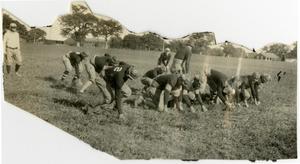 Primary view of object titled '1925 Schreiner Football Practice'.
