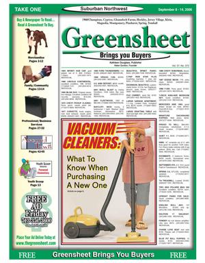 Greensheet (Houston, Tex.), Vol. 37, No. 372, Ed. 1 Friday, September 8, 2006