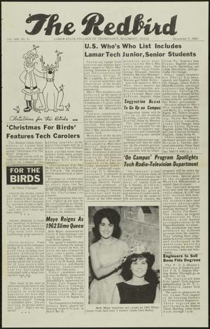 The Redbird (Beaumont, Tex.), Vol. 13, No. 11, Ed. 1 Friday, December 7, 1962