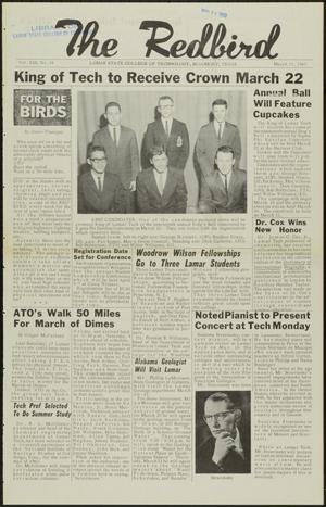 The Redbird (Beaumont, Tex.), Vol. 13, No. 18, Ed. 1 Friday, March 15, 1963