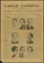 Thumbnail image of item number 1 in: 'Lamar Cardinal (Beaumont, Tex.), Vol. 1, No. 7, Ed. 1 Friday, March 30, 1934'.