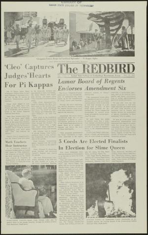 Primary view of object titled 'The Redbird (Beaumont, Tex.), Vol. 18, No. 9, Ed. 1 Friday, November 10, 1967'.