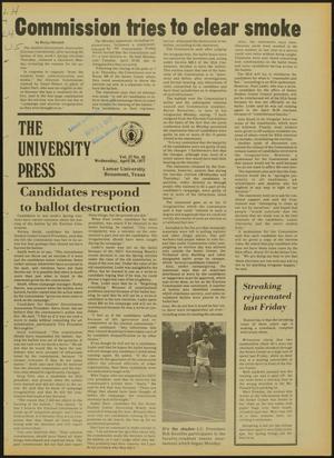 The University Press (Beaumont, Tex.), Vol. 27, No. 45, Ed. 1 Wednesday, April 20, 1977
