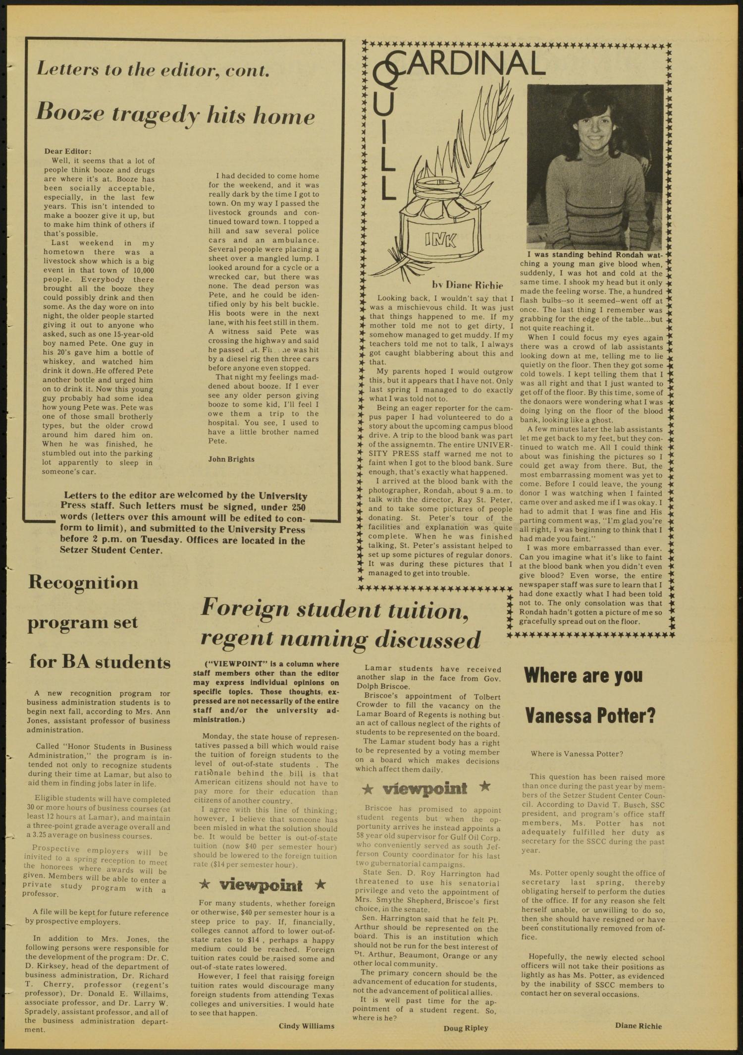 The University Press (Beaumont, Tex.), Vol. 25, No. 20, Ed. 1 Friday, April 25, 1975
                                                
                                                    [Sequence #]: 3 of 12
                                                