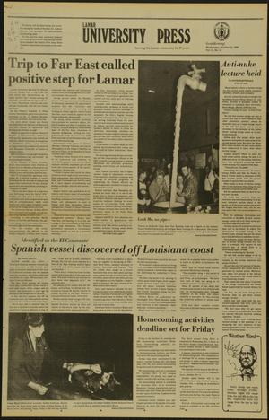 Lamar University Press (Beaumont, Tex.), Vol. 57, No. 12, Ed. 1 Wednesday, October 15, 1980