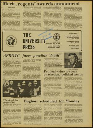 The University Press (Beaumont, Tex.), Vol. 27, No. 22, Ed. 1 Wednesday, November 24, 1976