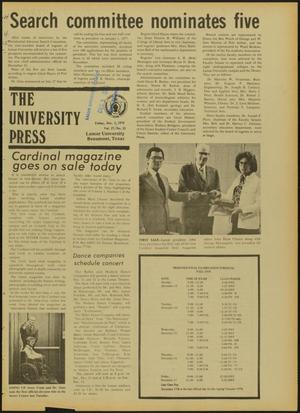 Primary view of object titled 'The University Press (Beaumont, Tex.), Vol. 27, No. 23, Ed. 1 Friday, December 3, 1976'.